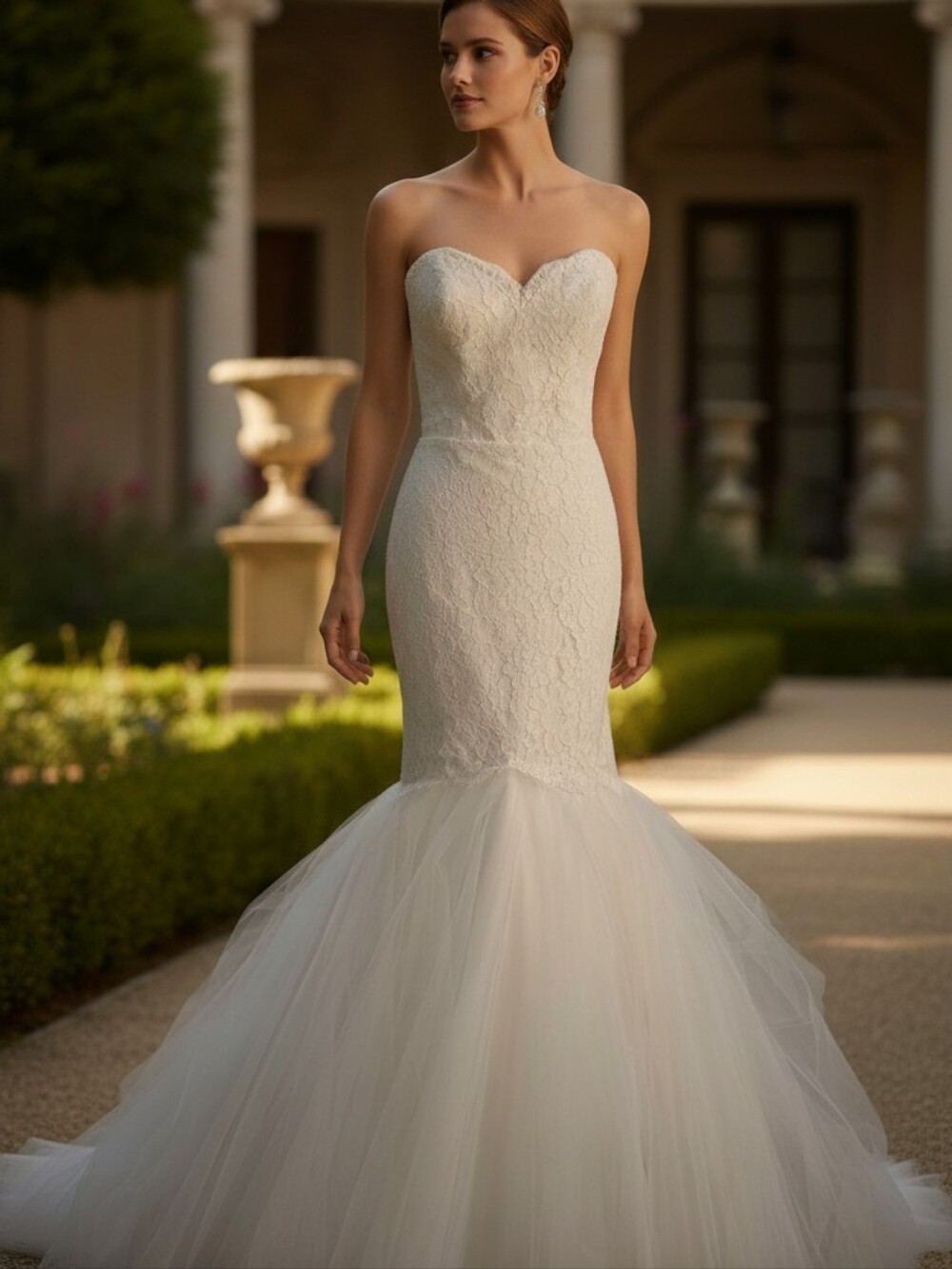 Tara Keely Sweetheart Lace Gown in Ivory - Size 10